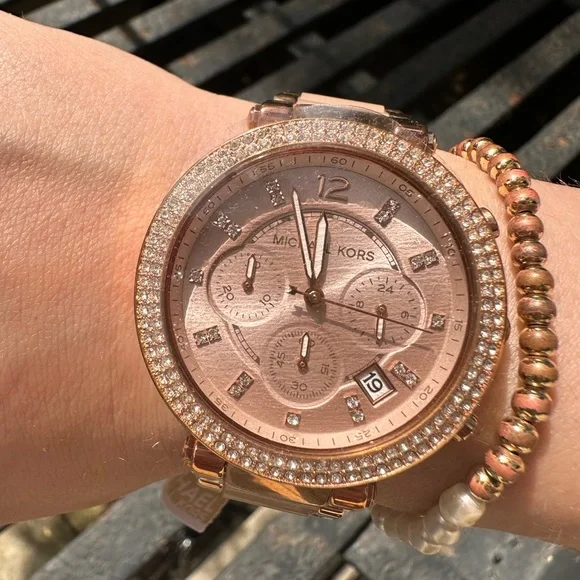 Michael Kors | Accessories | Michael Kors Blush Acetate And Rose 